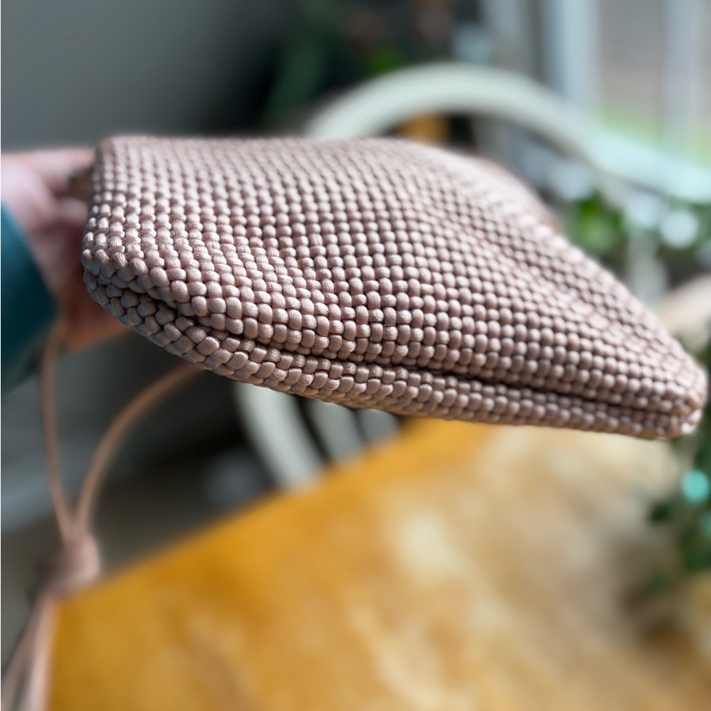 Sharif Woven Brown Crossbody Bag with Gold Accent NEW! - Picture 5 of 8